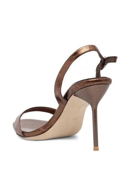 Pantofi cu toc Jeffrey Campbell din piele slingback maro