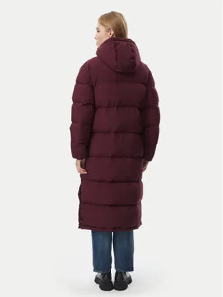 Tommy Jeans Puhovka Alaska  Bordo rdeča