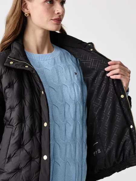 Tommy Hilfiger пухено яке дамско черно