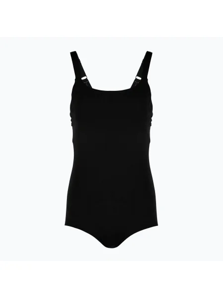 Funkita púpos nyakú egyrészes női fürdőruha Still Black. Méret: 18 AUS fekete