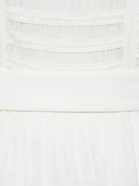 Rochie midi Sir până la genunchi de costum alb