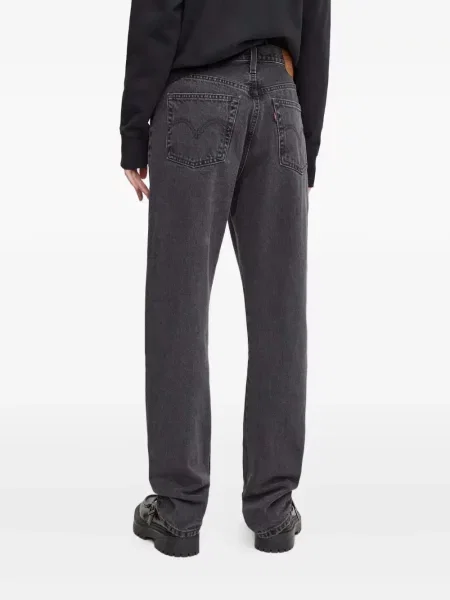 Карирани дънки straight leg Levi's® с шипове кафяво