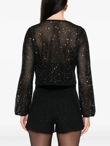 Cardigan Maje cu paiete negru
