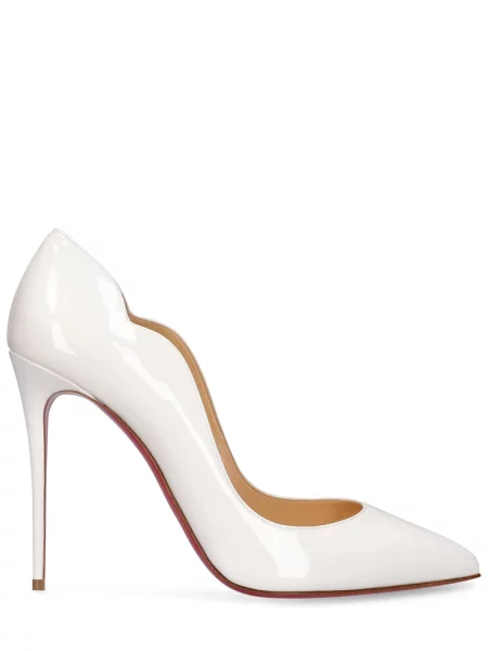 Kožené lodičky Christian Louboutin biela