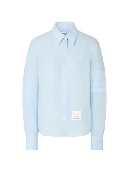 Cămașă Thom Browne de in albastru