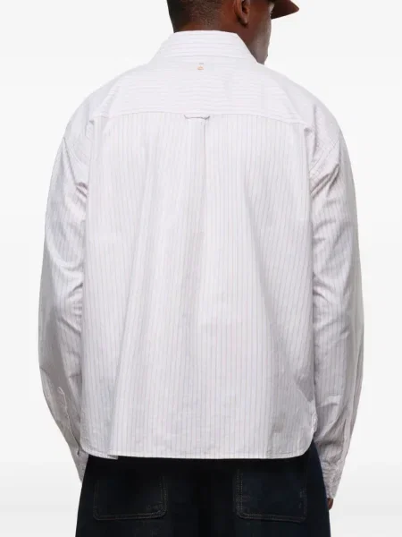Prugasta košulja Aboutblank keper bijela