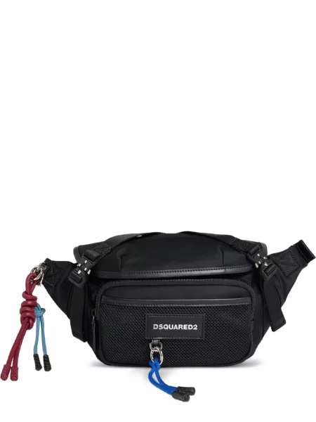 Curea Dsquared2 plasă cu autograf negru