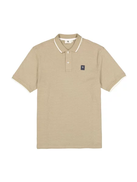GARCIA Tricou maro cappuccino alb