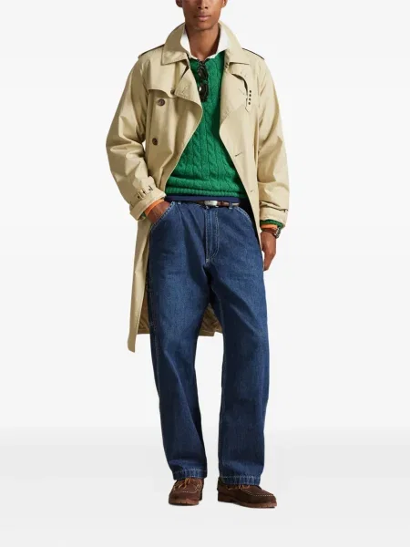 Ριγέ polo Polo Ralph Lauren με κουκούλα με αυτόγραφο λευκό