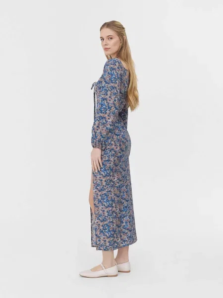 Макси платье Fashionista бежевое