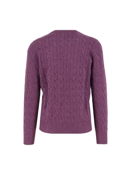 Sweter Brunello Cucinelli fioletowy
