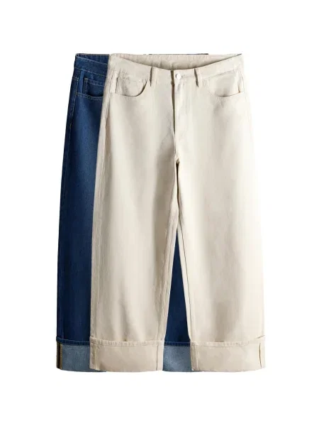 The Set Jeans ecru / denim albastru