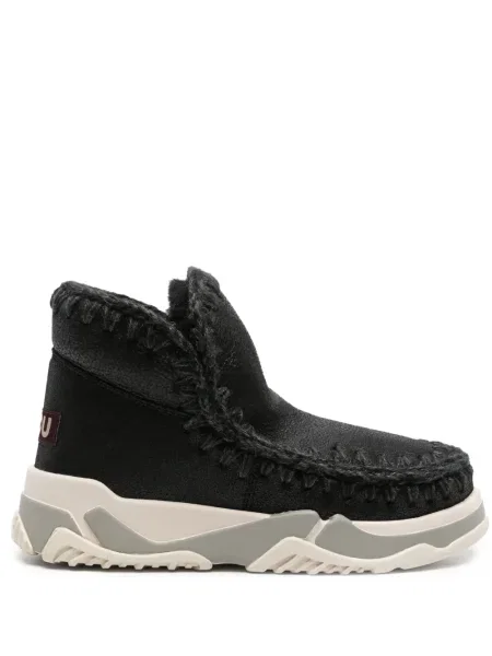 Botine Mou din piele negru