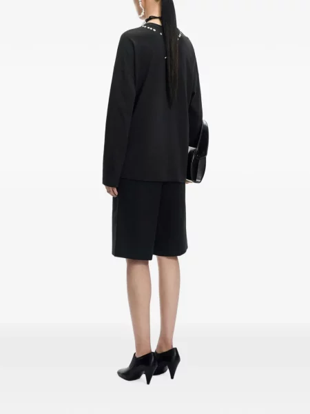 Lung tricou Jnby cu perle negru