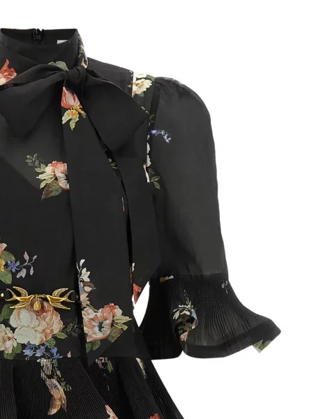 Rochie Zimmermann cu model floral cu imagine negru