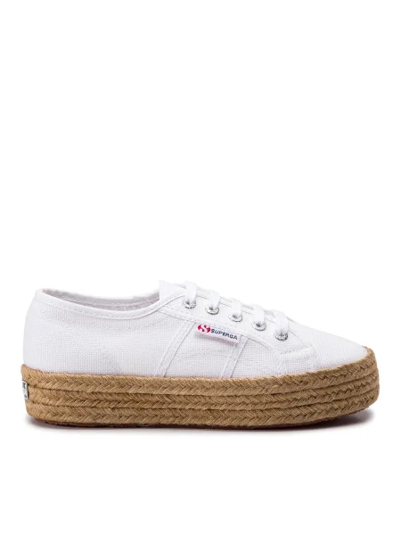 Espadrile Superga alb