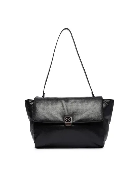 Calvin Klein Rankinė Emblem Hw Padded Satchel juoda