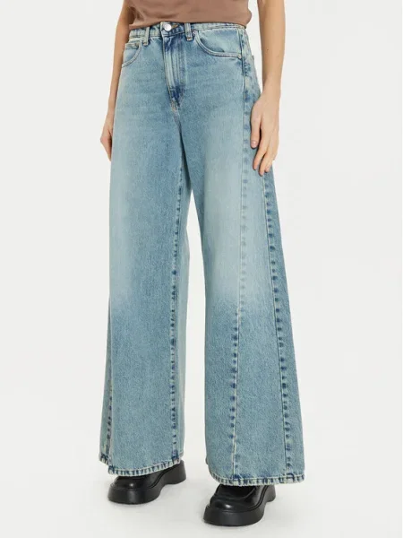 ViCOLO Blugi Wide Leg albastru