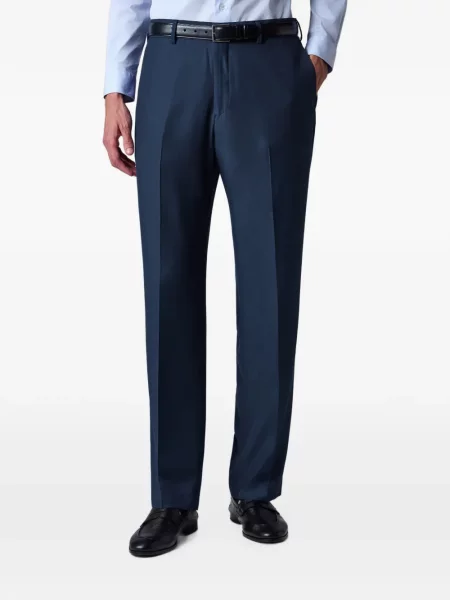 Pantaloni Paul Smith de lână albastru