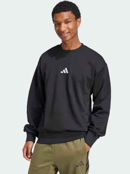 ADIDAS SPORTSWEAR Športna majica Essentials Feelcozy črna bela
