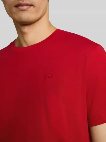T-shirt o kroju regular fit z czystej bawełny Tom Tailor czerwona