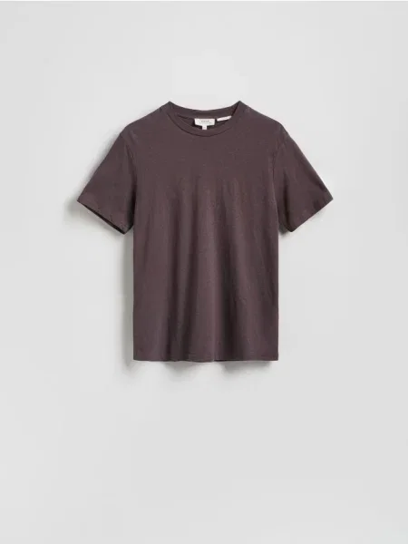 Reserved Tricou regular fit cu adaos de in maro