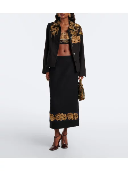 Top Dries Van Noten cu broderie