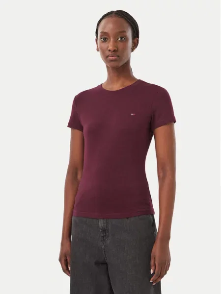 Tommy Jeans Majica ciklama ljubičasta
