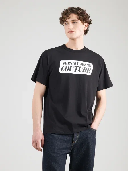Versace Jeans Couture Tricou Negru alb