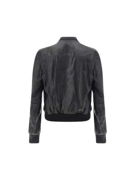 Kurtka skórzana Rick Owens czarna