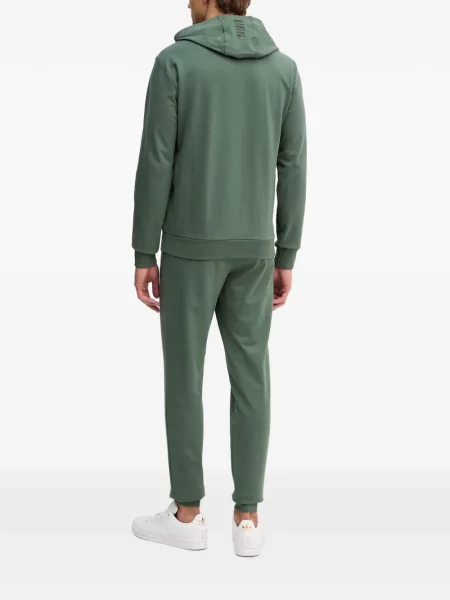 Húzózsinór kapucnis melegítő felső Ea7 Emporio Armani autogrammal zöld