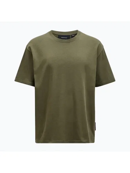 Férfi Peak Performance Heavy Cotton fenyőtű póló. Méret: M zöld