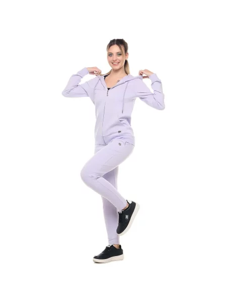 Mikina na zips Leone 1947 fialová