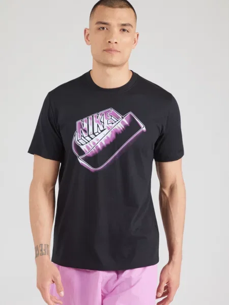 Nike Sportswear Tričko FUTURA eozín / čierna biela