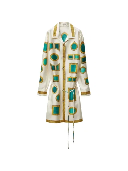 Rochie tip cămașă Versace cu imagine