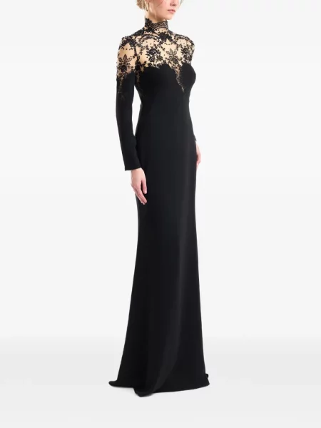 Rochie Gemy Maalouf din dantelă negru