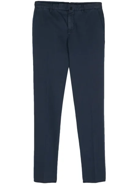 Pantaloni Incotex din țesătură twill albastru