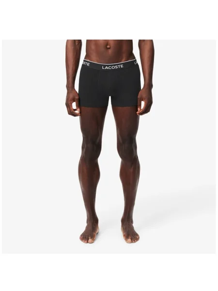 Pánske boxerky Lacoste 3 páry black čierna