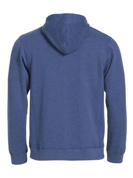 Clique Classic Hoody Full Zip bluza z kapturem na – blue melange niebieska