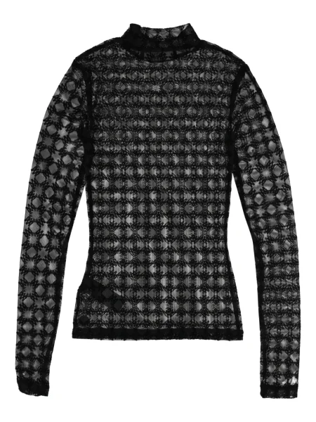 Top Amiri din dantelă negru
