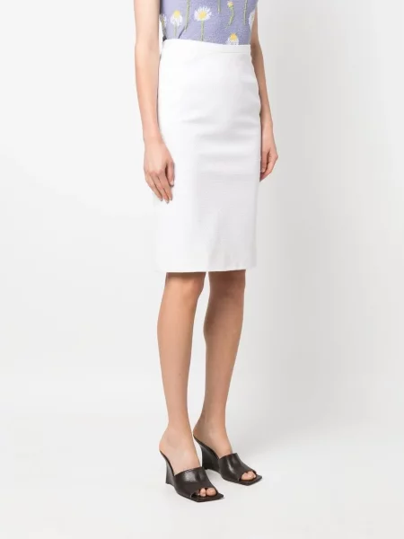 Pouzdro pouzdrová sukně Dolce & Gabbana Pre-owned bílé