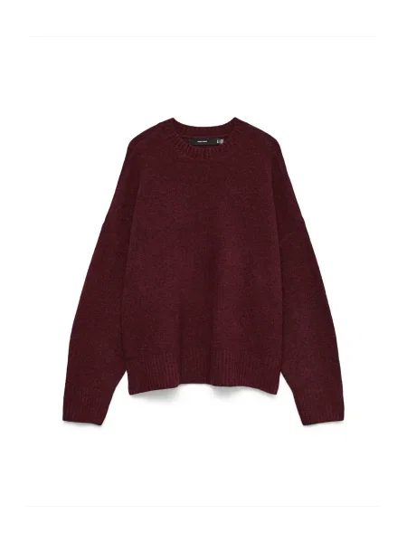 VERO MODA Pulover VMBoom vin roșu