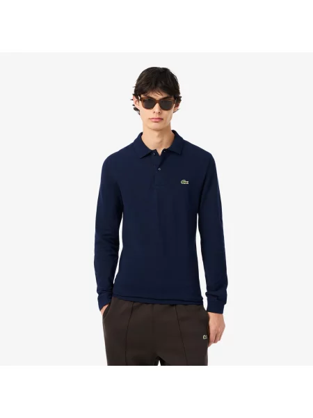 Поло Lacoste синее