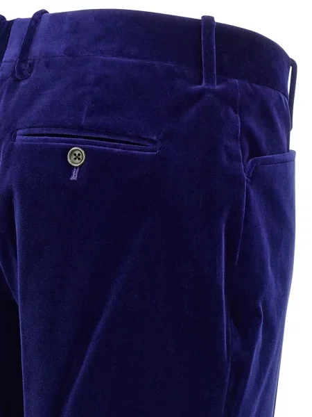 Pantaloni Tom Ford de catifea albastru