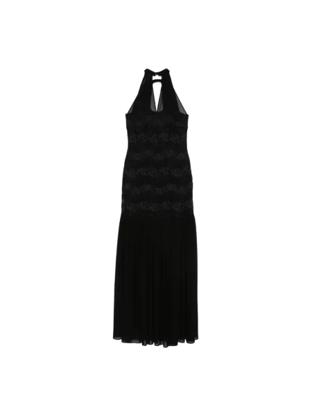 Sukienka Twinset z dekoltem halter czarna