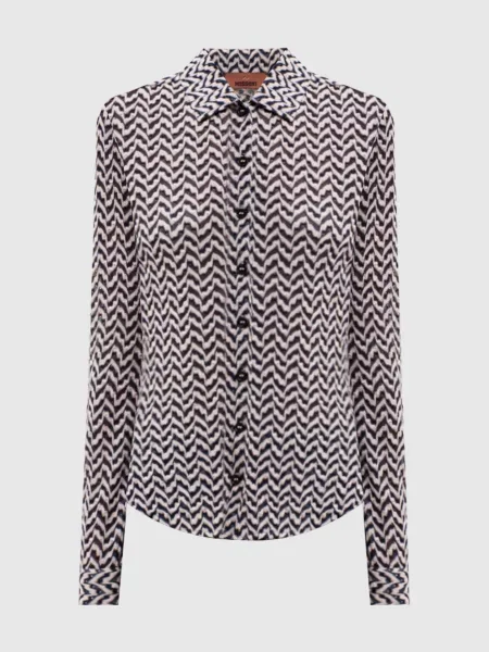 Рубашка Missoni с принтом бежевая