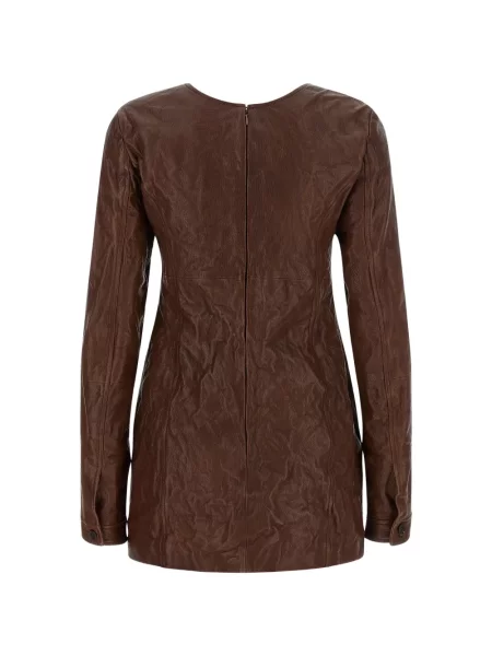 Rochie Miu Miu din piele maro