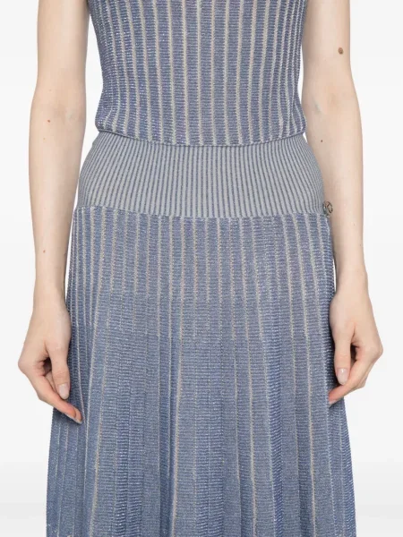 Rochie Saiid Kobeisy tricotate de costum albastru
