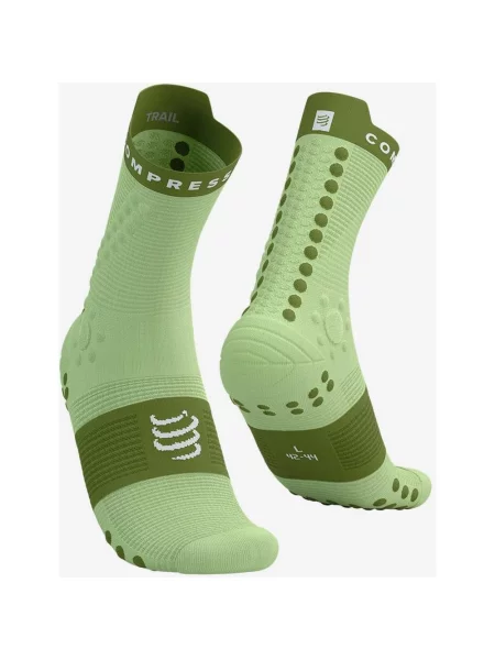 Skarpety Compressport Pro Racing Trail jasne T1 zielone