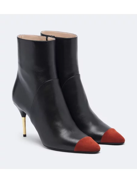 Cizme scurte Valentino Garavani din piele negru